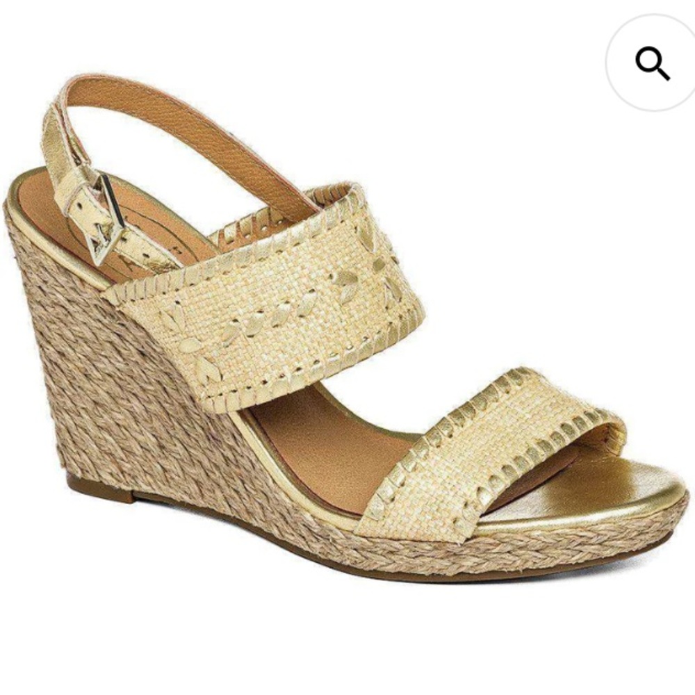 Jack Rogers Vanessa Raffia Wedge 9.5 GUC